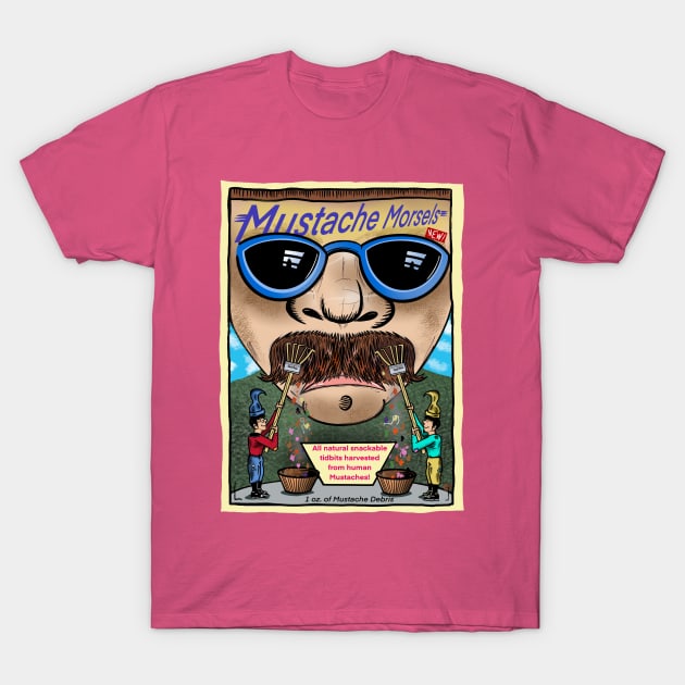 Pukey Products 17 “Mustache Morsels” T-Shirt by Popoffthepage